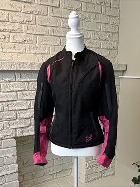 Speed Strength Pink Armored Motorcycle Jacket Womens XS/Small